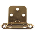 Jr Products JR Products 70585 Self-Closing Flush Mount Hinge - Antique Brass 70585